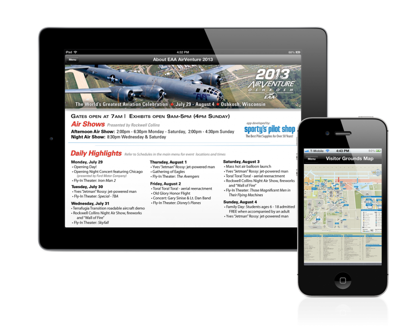 Official Oshkosh show apps now available iPad Pilot News