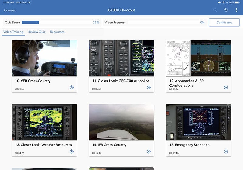 Sporty’s Pilot Training app continues to grow and add new courses
