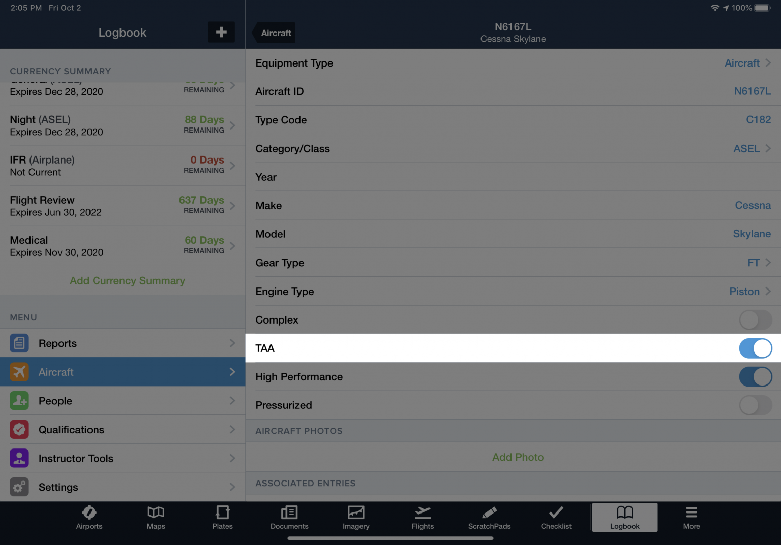 ForeFlight 12.8 adds advanced map and logbook features : iPad Pilot News