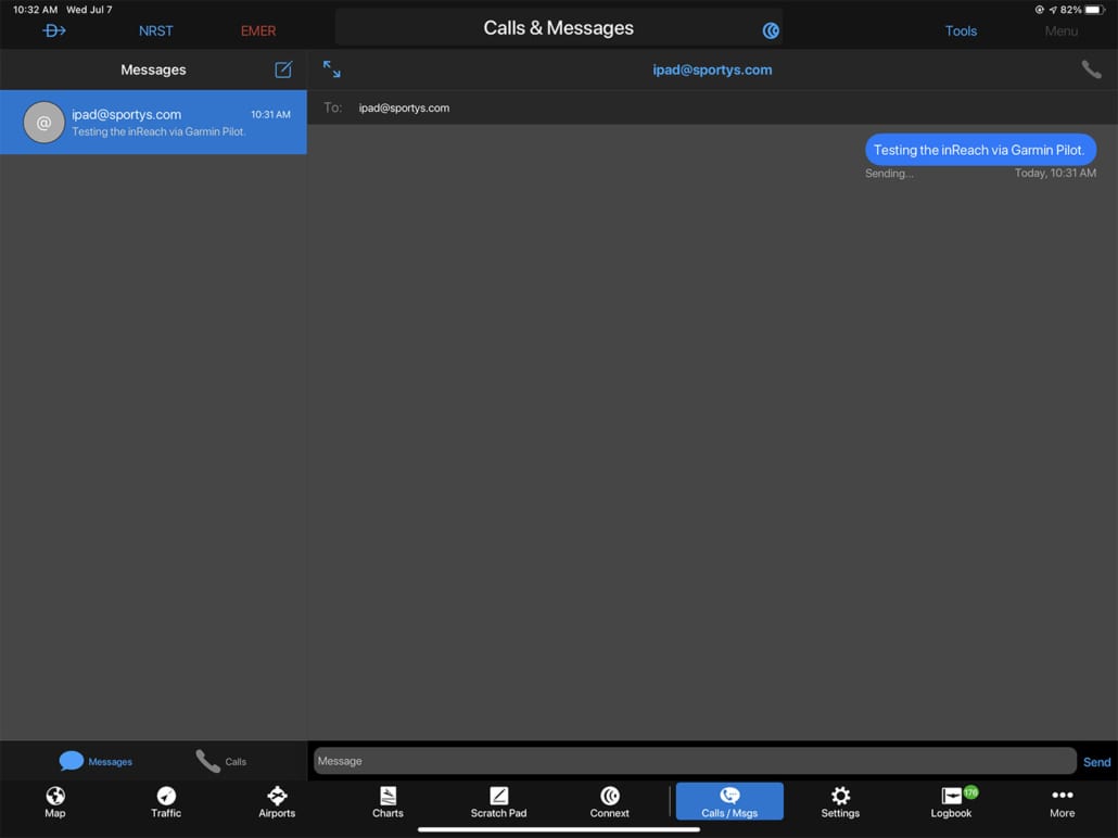 Using the Garmin D2 Mach 1 smartwatch with Garmin Pilot and inReach